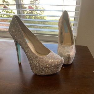 Betsey Johnson Rhinestone heels